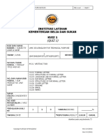 Institusi Latihan Kementerian Belia Dan Sukan Kuiz 1: (QUIZ 1)