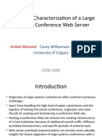 Workload Characterization of A Large Systems Conference Web Server (CNSR 2009)