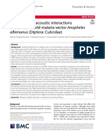 Precopulatory Acoustic Interactions of The New World Malaria Vector Anopheles