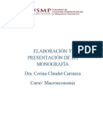 Macroeconomía-Trabajo  Monográfico Entregable I