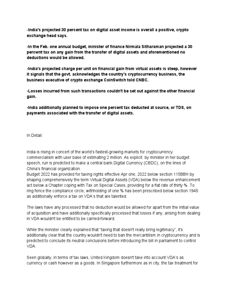 Digital Asset PDF Taxes Cryptocurrency