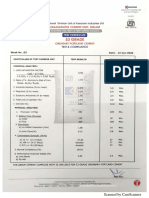 Vasavadatta Cement Certificate