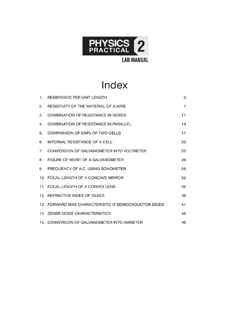 2nd Puc Physics Manual PDF