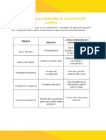 Actividades Comunicación Asertiva