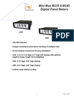 Mini-Max M235 & M245 Digital Panel Meters: LCD LED