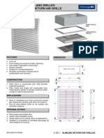 Slimline Heating Return Air Grille