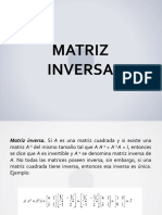 Matriz Inversa