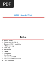 HTML 5 and CSS3