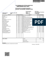 Universitas Ivet: Transkrip Akademik Sementara