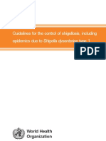 Guidelines For The Control of Shigellosis, Including Epidemics Due To Shigella Dysenteriae Type 1