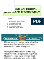 Creating An Ethical Workplace Environment
