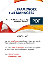 Legal Framework For Managers