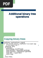 Additional Binary Tree Operations