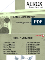 Xerox Corporation: Auditing Scandale