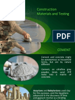 Construction Materials Guide: Cement, Concrete, Testing