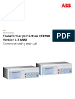 Transformer Protection RET650 Version 1.3 ANSI: Commissioning Manual