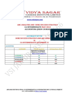 VIDYA SAGAR Analysis-Accounts