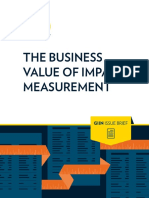 The Business Value of Impact Measurement: Giin Issue Brief