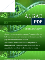 Algae: Made and Presented by - Fariha Sarfaraz Turki Class-7-F Roll No.-12