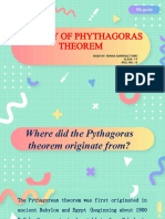 History of Phythagoras Theorem - Fariha