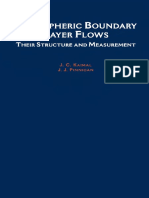 J. C. Kaimal, J. J. Finnigan - Atmospheric Boundary Layer Flows - Their Structure and Measurement (1994, Oxford University Press)