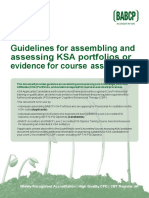 KSA Portfolio Guidelines