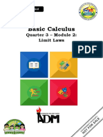 Basic Calculus: Quarter 3 - Module 2: Limit Laws