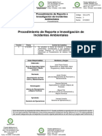Procedimiento E3.2.2.P3 Reporte e Investigacion de Incidentes Ambientales v03RRRRR