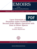 Emoirs: Layer Potentials and Boundary-Value Problems For Second Order Elliptic Operators With Data in Besov Spaces