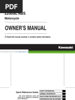 Owner's Manual ZX-25R | PDF | Motorcycle | Vehicle Technology
