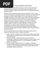 LA TUTELA DEL CONTRAENTE DEBOLE - RECESSO