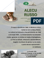 Alecu Russo - poet, prozator, eseist, memorialist şi critic literar român (17 martie 1819 -  5 februarie 1859) [Resursă electronică] 
