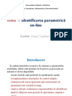 Identificarea parametrică on-line