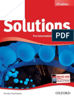 Solutions Pre-Intermediate Student Book