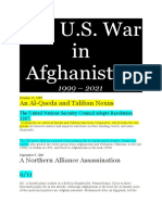 The U.S. War in Afghanistan: An Al-Qaeda and Taliban Nexus
