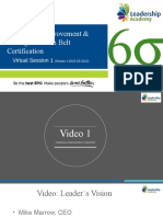 Continuous Improvement & Six Sigma Green Belt Certification: Virtual Session 1