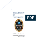 Presupuestos de Producción