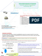 Estadística I: Universidad Industrial de Santander