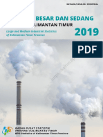 Statistik Industri Besar Dan Sedang Provinsi Kalimantan Timur 2019
