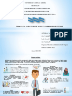 Infografia, Caracteristicas de Un Emprendedor Exitoso