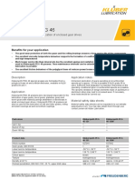 Klübersynth PEG 46: Special Greases For The Lubrication of Enclosed Gear Drives