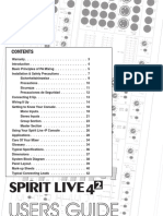Owner Manual Spirit Live 4