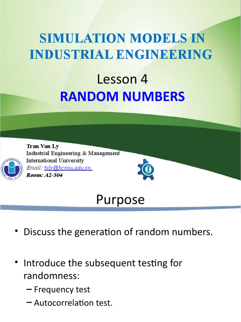 4 Chap 4 Random Numbers | PDF | Chi Squared Test | Statistical Theory