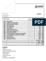 Quotation: Part Number Description QTY Recommened UOM AED/Unit Total