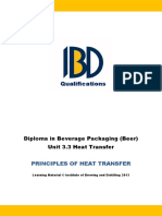 Qualifications: Diploma in Beverage Packaging (Beer) Unit 3.3 Heat Transfer