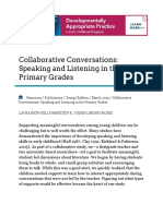 Kelly, L., Ogden, M., & Moses, L. (2019) - Collaborative Conversations - Speaking and Listening in The Primary Grades