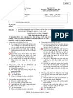 1. Sinh viên phải ghi đầy đủ họ tên, MSSV vào ĐỀ THI VÀ PHIẾU TRẮC NGHIỆM. Sinh viên được sử dụng 1 tờ giấy A4 viết tay 2 mặt