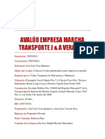 Informe de Avaluo Transporte Vera