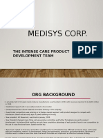 Medisys Corp.: The Intense Care Product Development Team