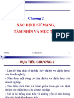 Chương 2. Xác định sứ mạng, tầm nhìn, mục tiêu